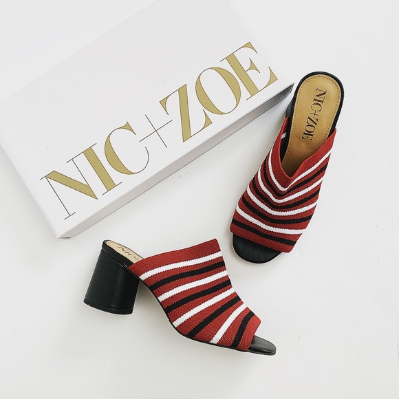 NIC+ZOE Shoes - NWT Nic + Zoe Knit Heeled Mules